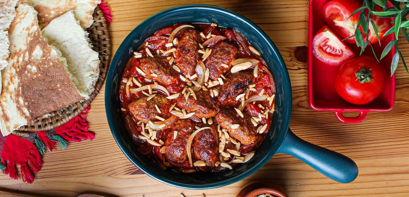 Smoked-Beef-Kabab-with-Tomato-Sauce