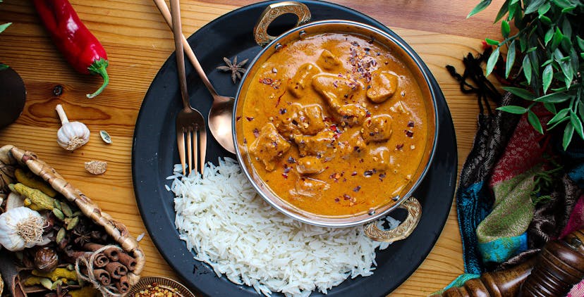 Chicken-Curry-with-White-Rice